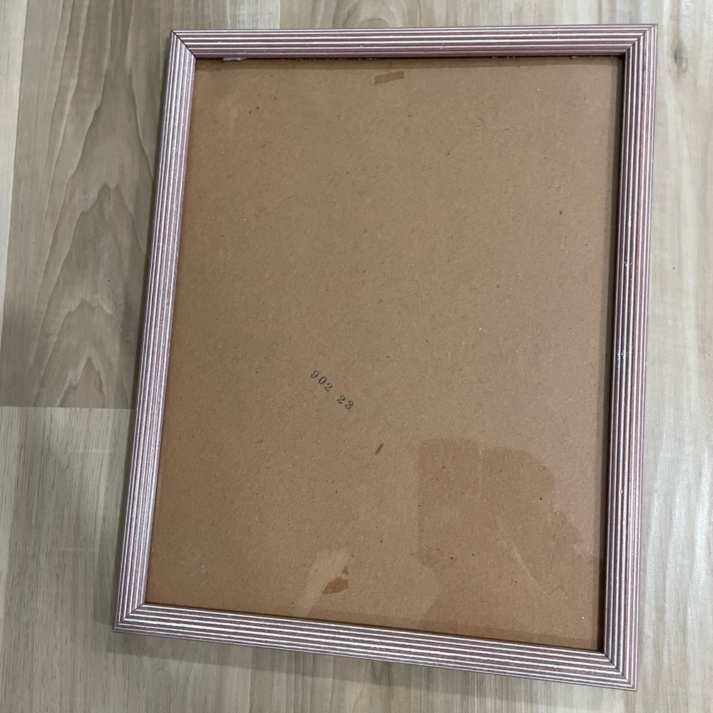 Elegant Pink Striped Photo Frame
